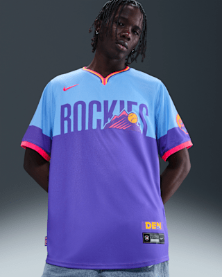 売れ筋商品|||ナイキ カットソー トップス レディース Women's Purple/Light Blue Colorado Rockies 2025 City Connect Limited Jersey Purple, Light Blue Women's Colorado Rockies Nike Purple/Light Blue 2025 City